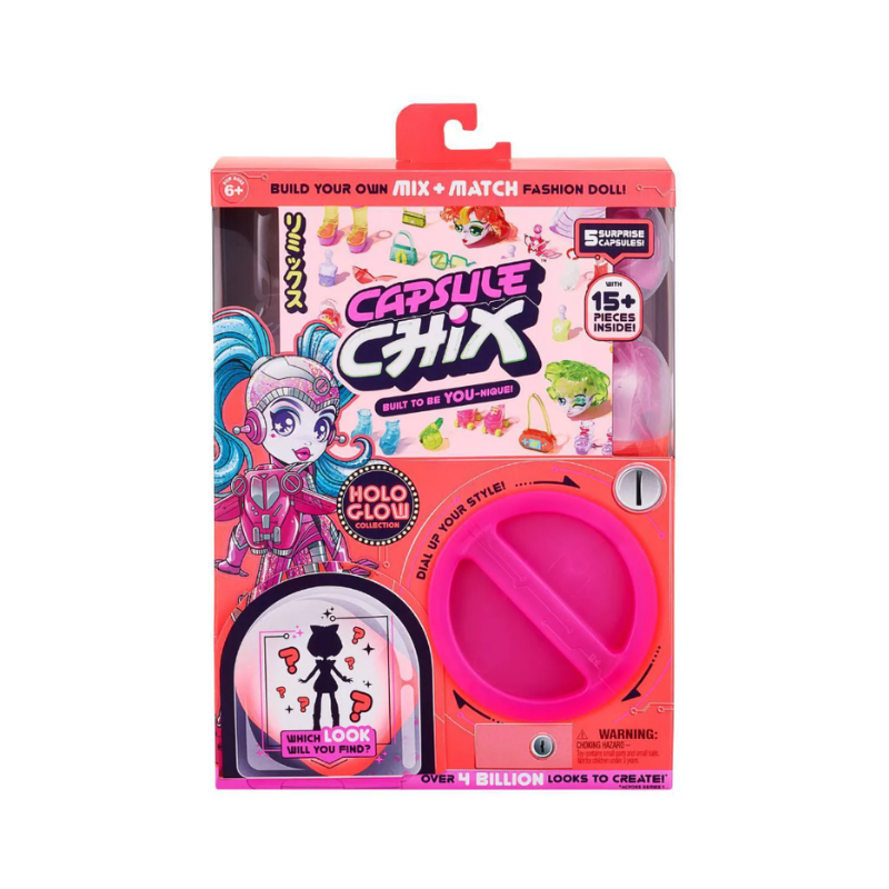 Capsule Chix Build Your Own Mix And Match Fashion Doll, HoloGlow Collection