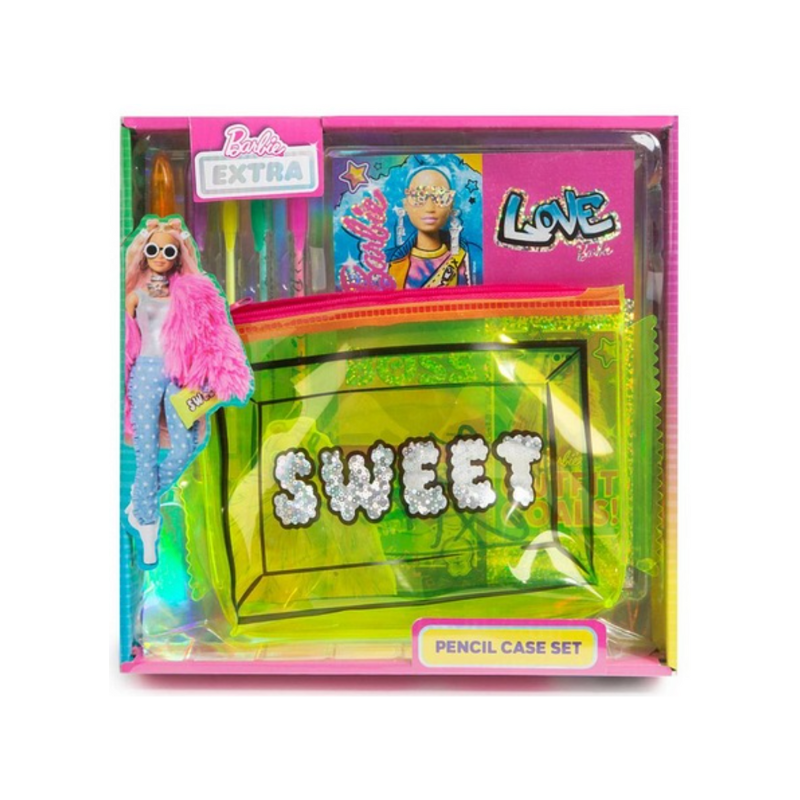 Barbie Extra Pencil Case Set