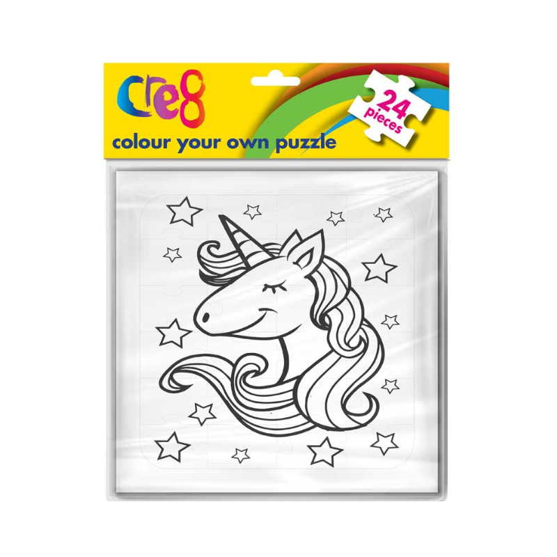 Colour Your Own Sea & Unicorn Jigsaw