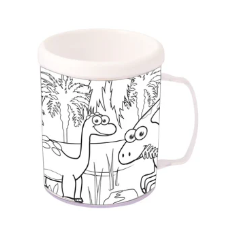 Colouring Mug Dino Theme