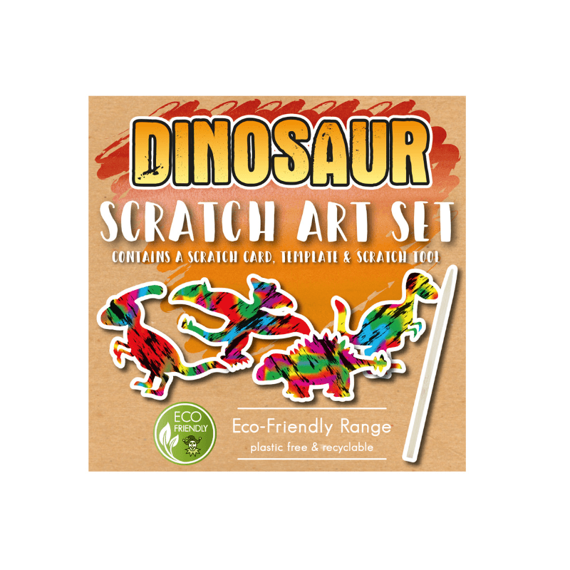 Dinosaur Scratch Art Set
