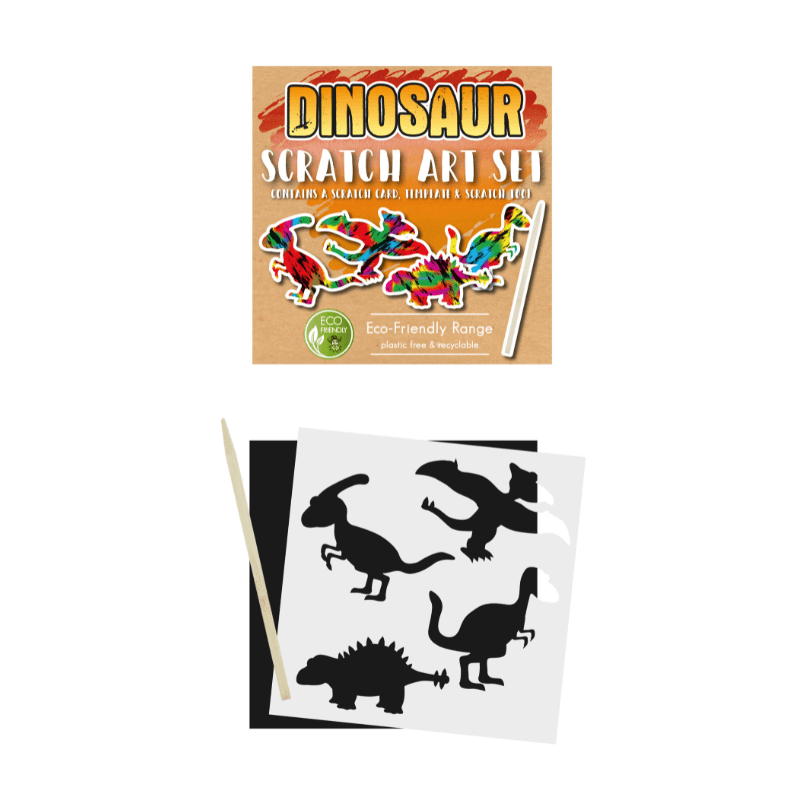 Dinosaur Scratch Art Set