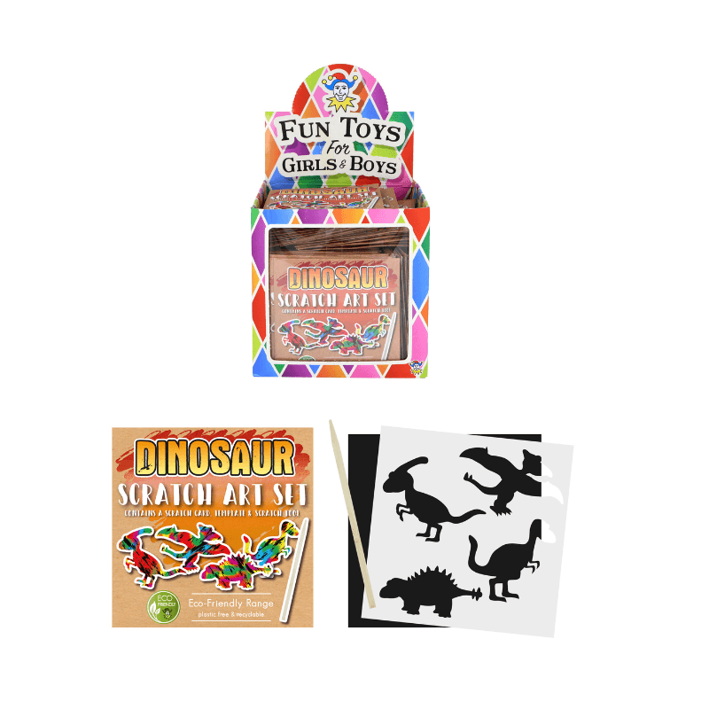 Dinosaur Scratch Art Set