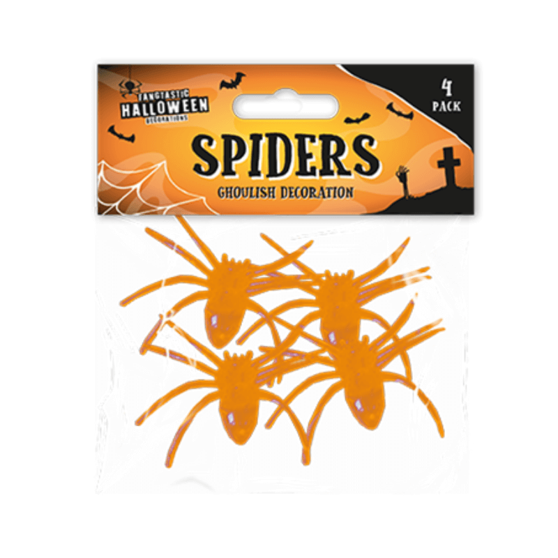 Halloween Spiders - 4 Pack