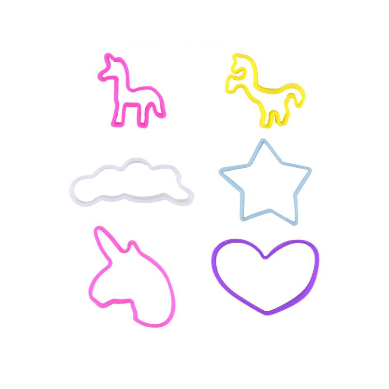 6 Jumbo Unicorn Bracelet Bands