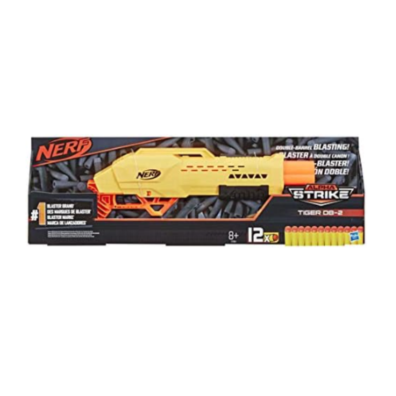 NERF Alpha StrikeTiger Double Barrel Shotgun Gun