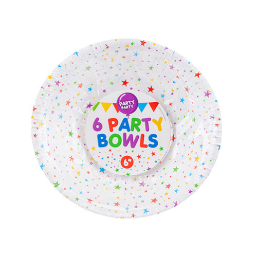 6" Paper Party Bowl 6 Pack