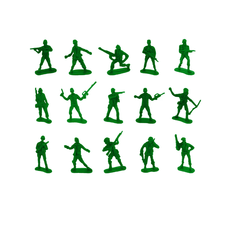 50 Green Toy Soldiers