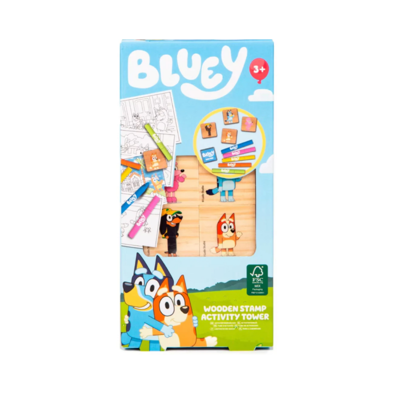 Bluey Wooden Stamps Activity Set