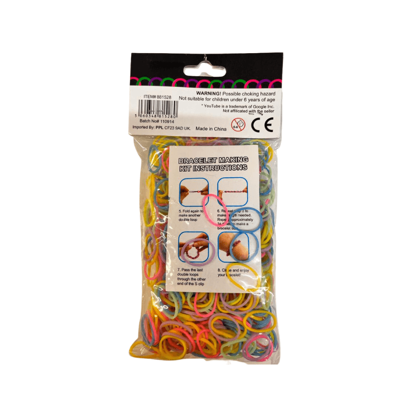 600 LOOM BANDS KIT-PASTEL