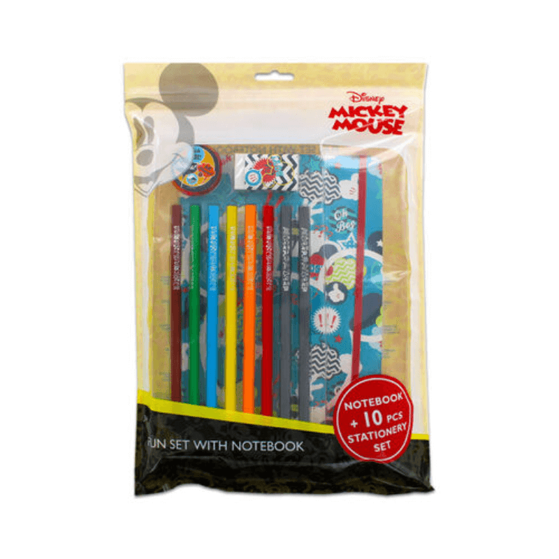 Mickey Mouse Stationary Fun Set with Notepad