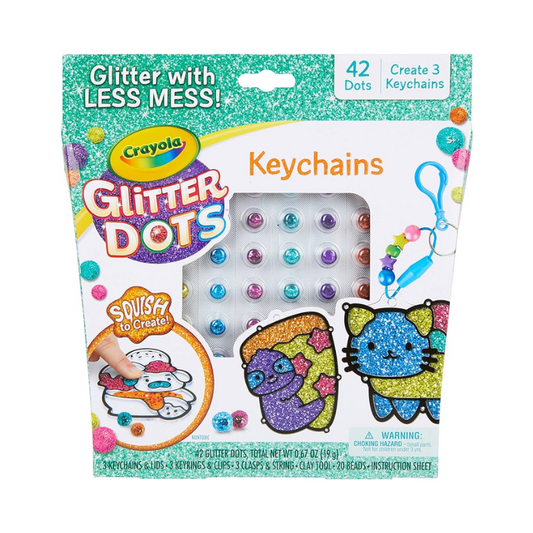 Crayola Glitter Dots Keychains