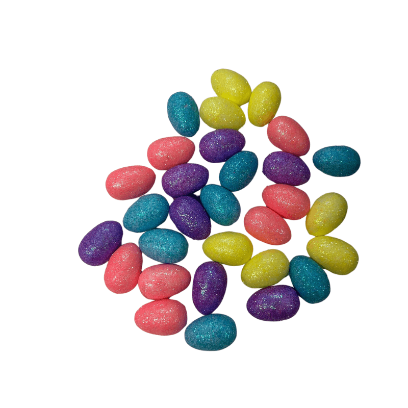 Decorative Easter Glittered Eggs