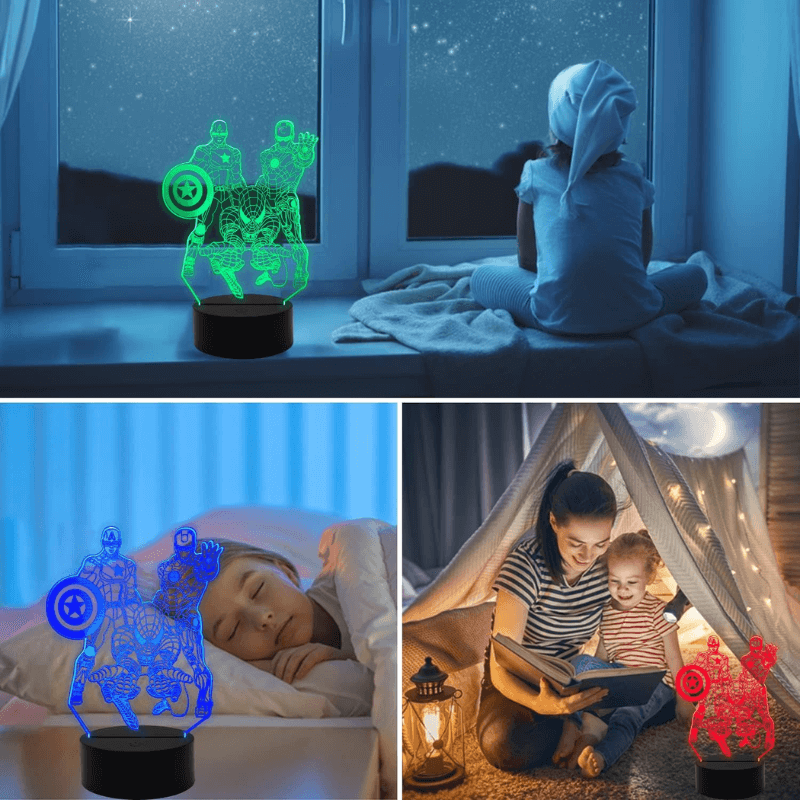 Marvel 3D Lamps