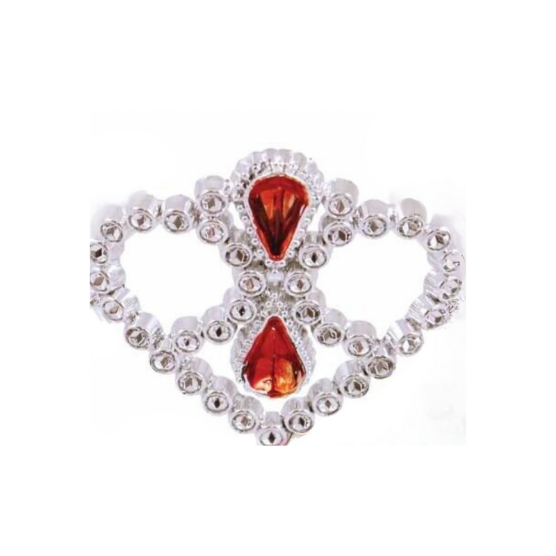 Princess Party Tiara Crown Silver & Pink 