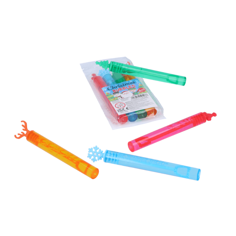 4 Pack Of Christmas Bubbles 