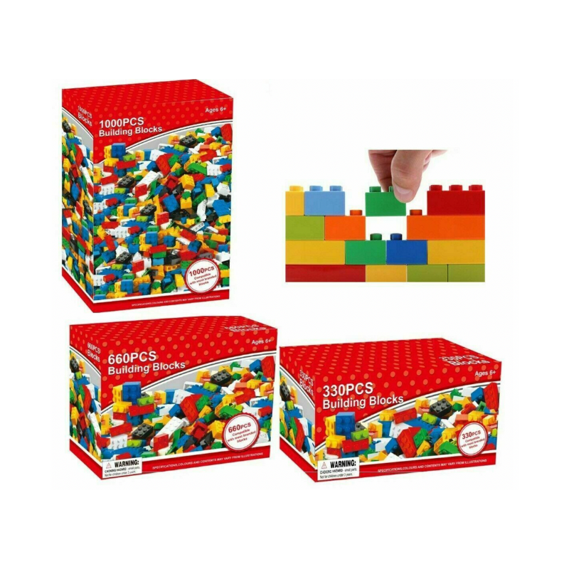 Building Blocks Assorted Size & Colours 660 Piece Set