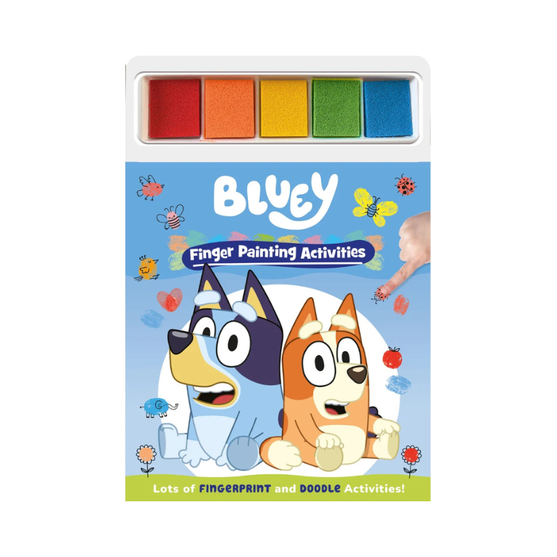 Bluey Finger Painting Book