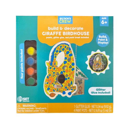 Build & Decorate Your Own Giraffe Birdhouse