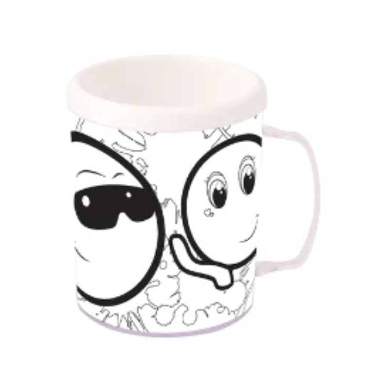  Smiley Faces Colouring Mug