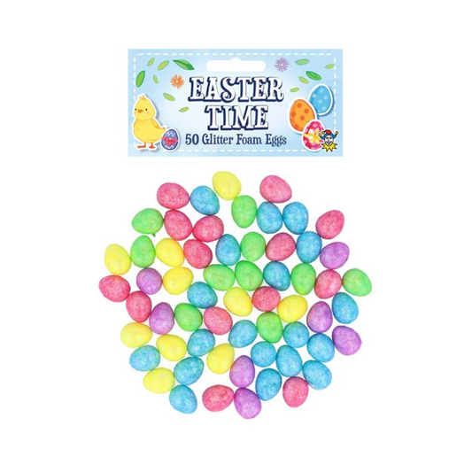 Decorative Easter Glitter Foam Eggs