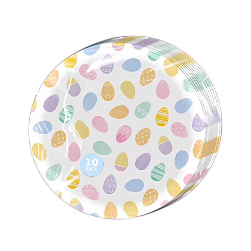 Easter Egg Paper Party Plates 10 Pack