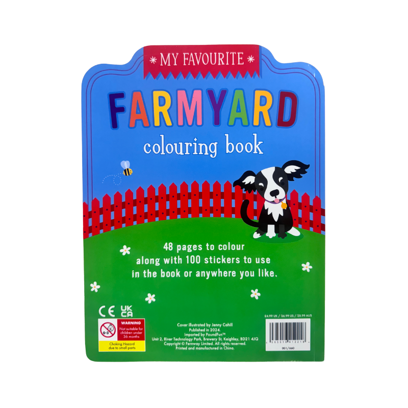 Farmyard Sticker Colouring Book
