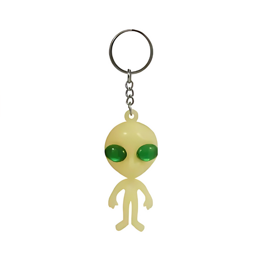 Glow In The Dark Alien Keyring