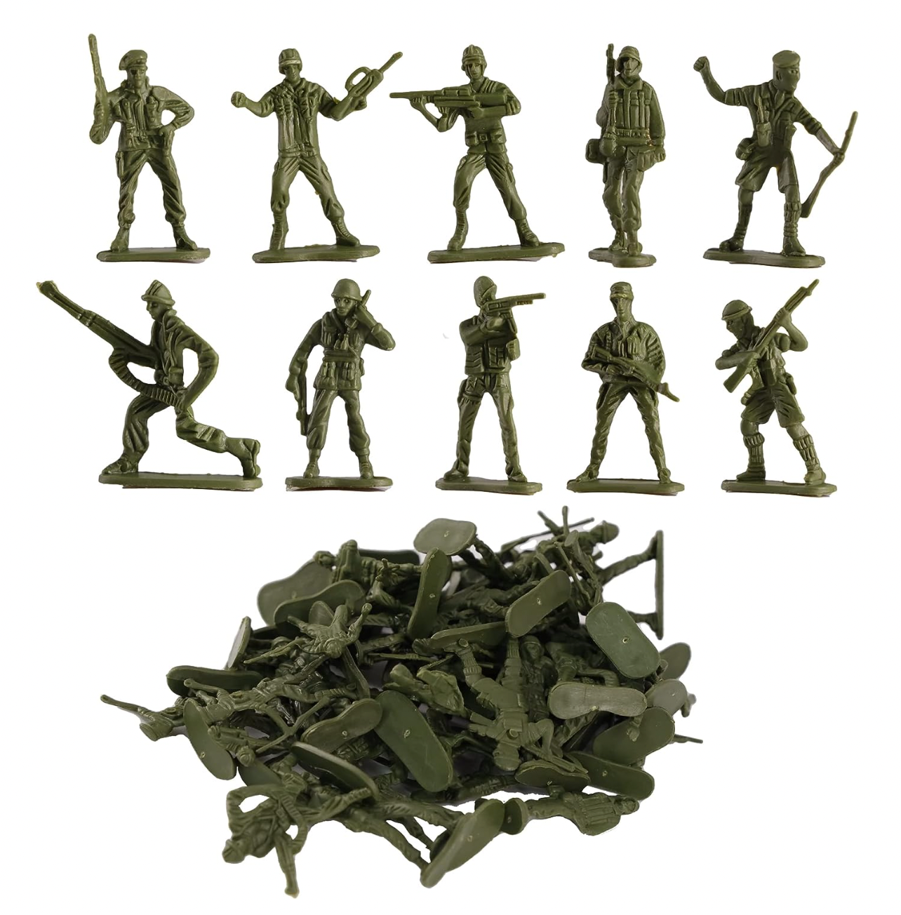 50 Green Toy Soldiers