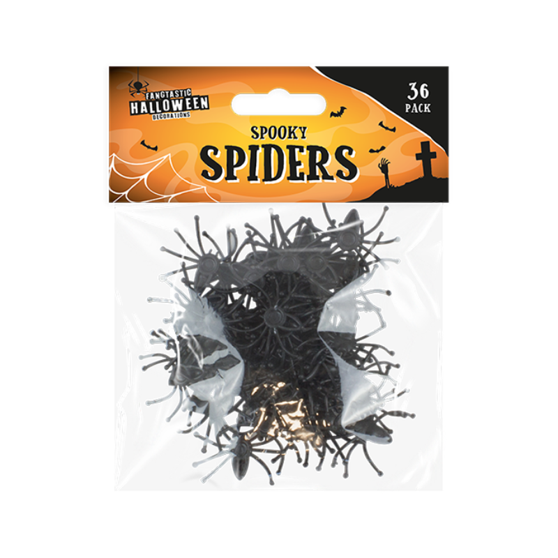 Halloween Spiders - 36 Pack