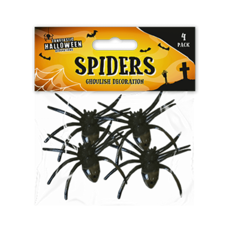 Halloween Spiders - 4 Pack