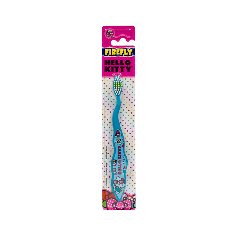 Hello Kitty Firefly Soft Bristle Blue Toothbrush