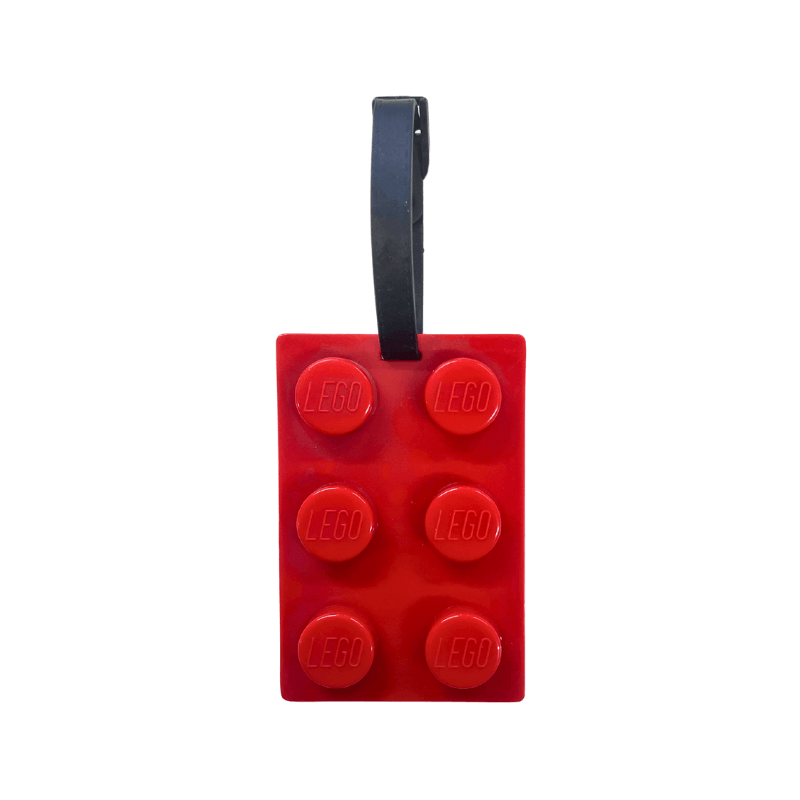LEGO Brick Luggage Tag - Red