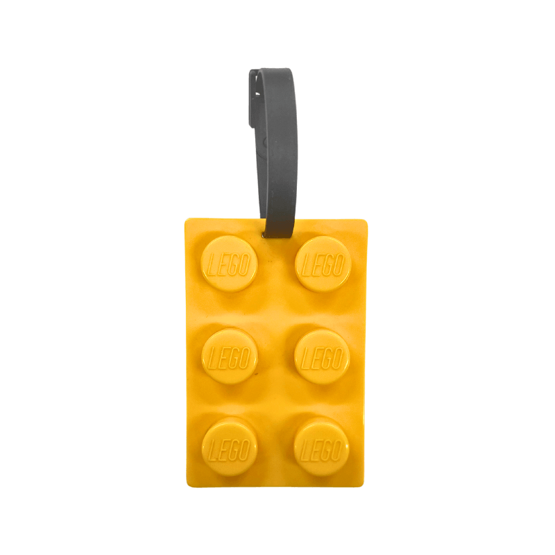 LEGO Brick Luggage Tag - Yellow