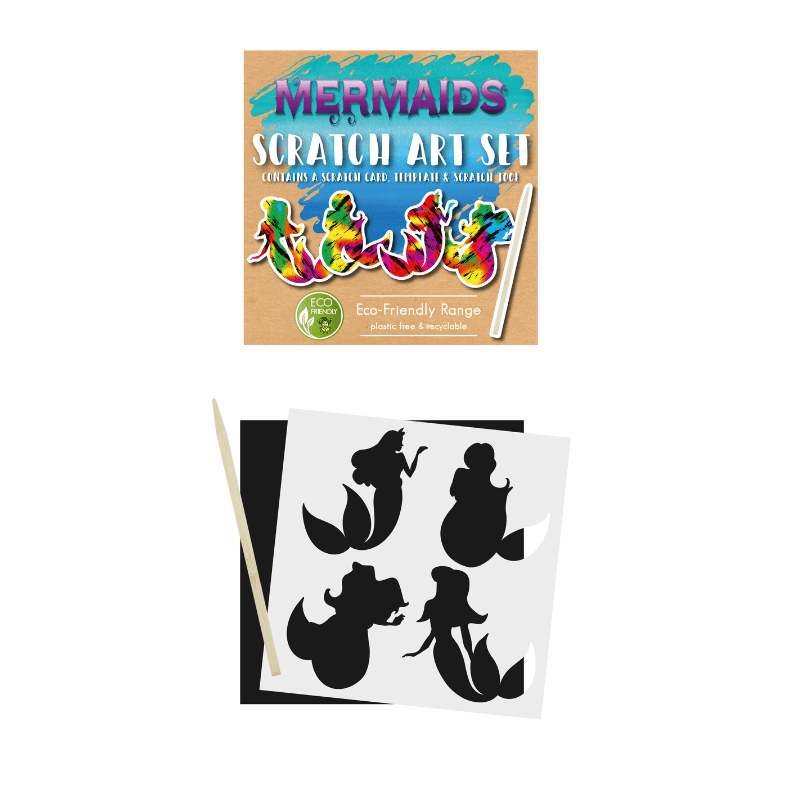 Mini Eco-Friendly Mermaid Scratch Art Set