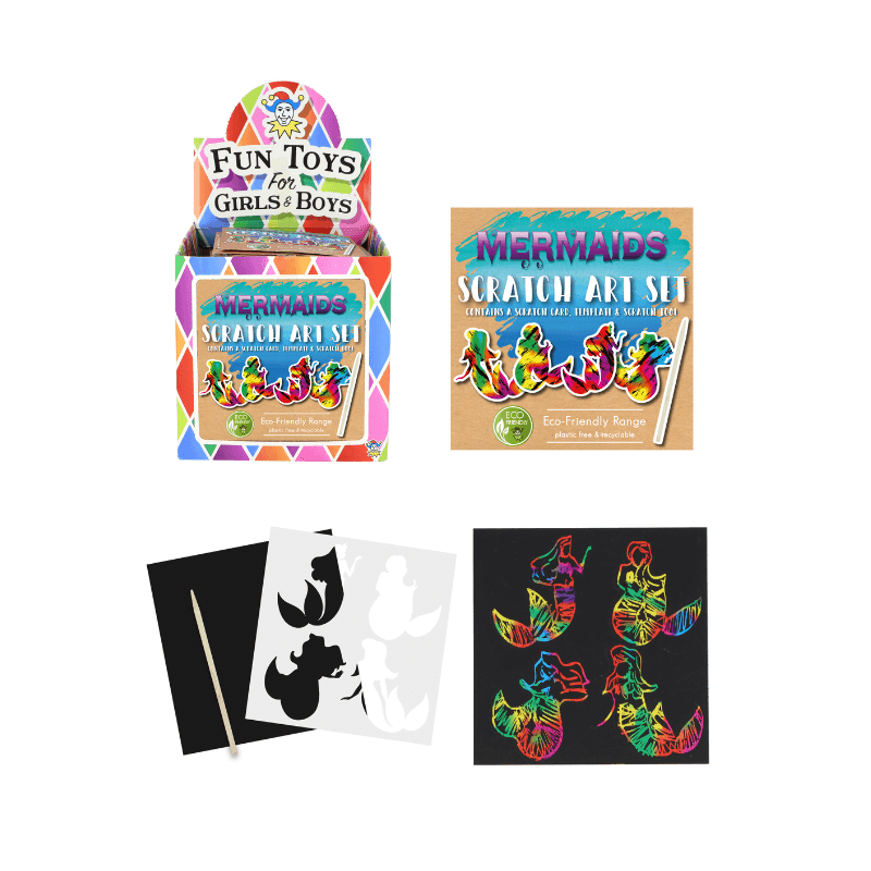 Mini Eco-Friendly Mermaid Scratch Art Set