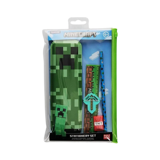 Minecraft Pencil 5 Piece Stationery Set