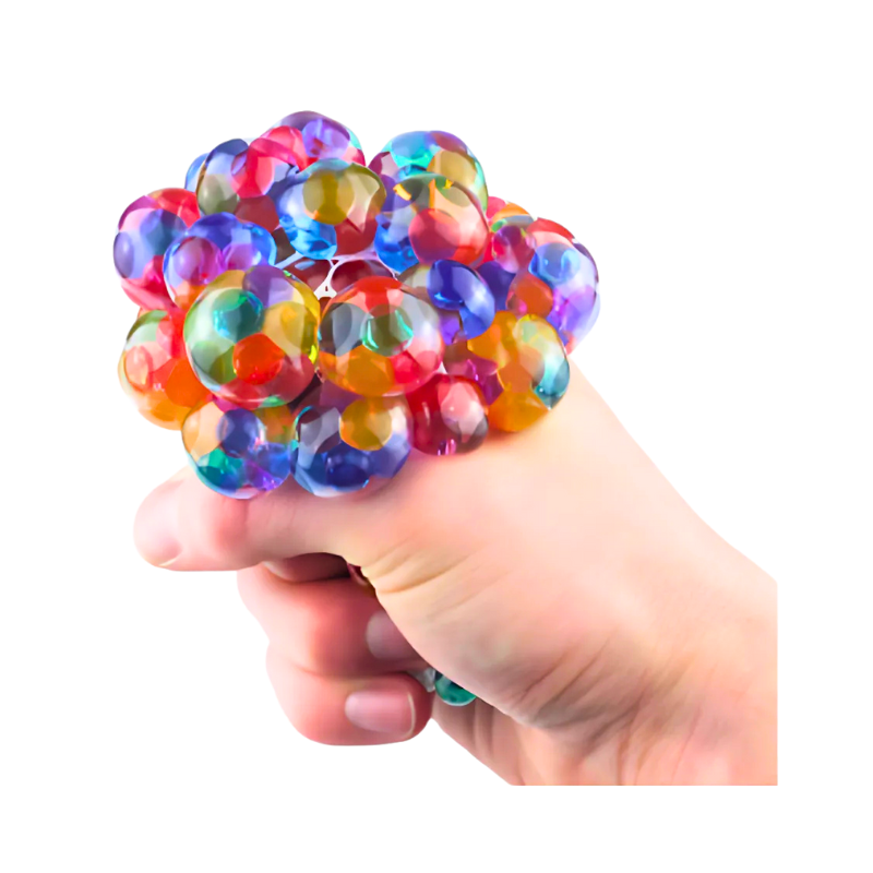 Multi-Coloured Squishy Mesh Ball