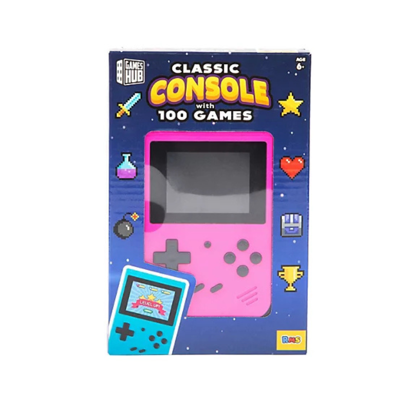 Retro Gamer With 100 Color Games