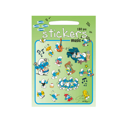 Smurf Music Sticker Set