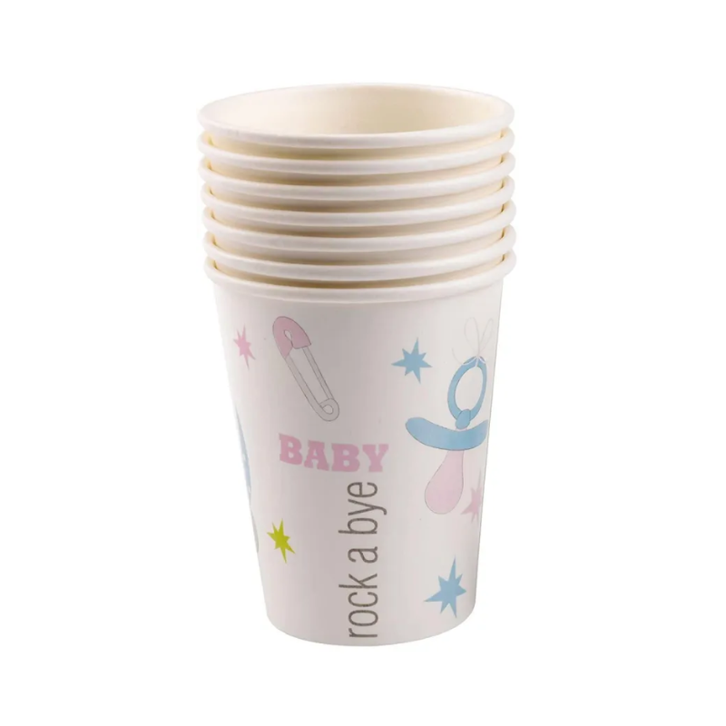 Tiny Feet Paper Cups - 8 Pack
