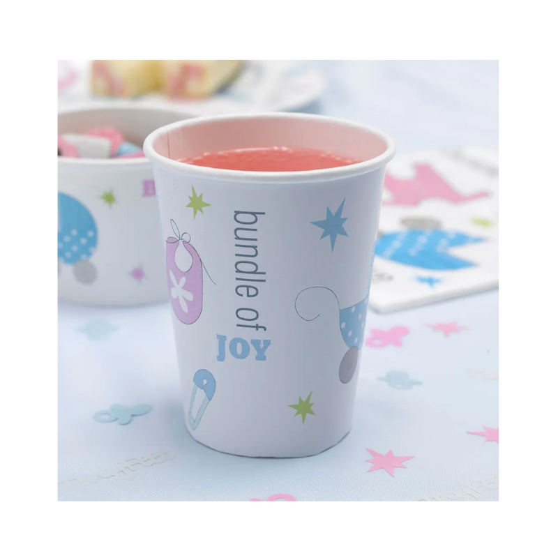Tiny Feet Paper Cups - 8 Pack