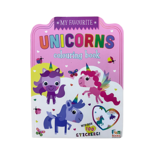 Unicorn Sticker Colouring Book