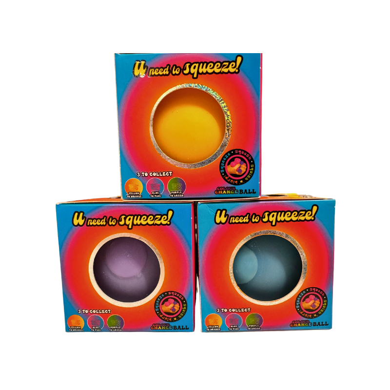 Yellow/Orange Squezzy Colour Change Ball