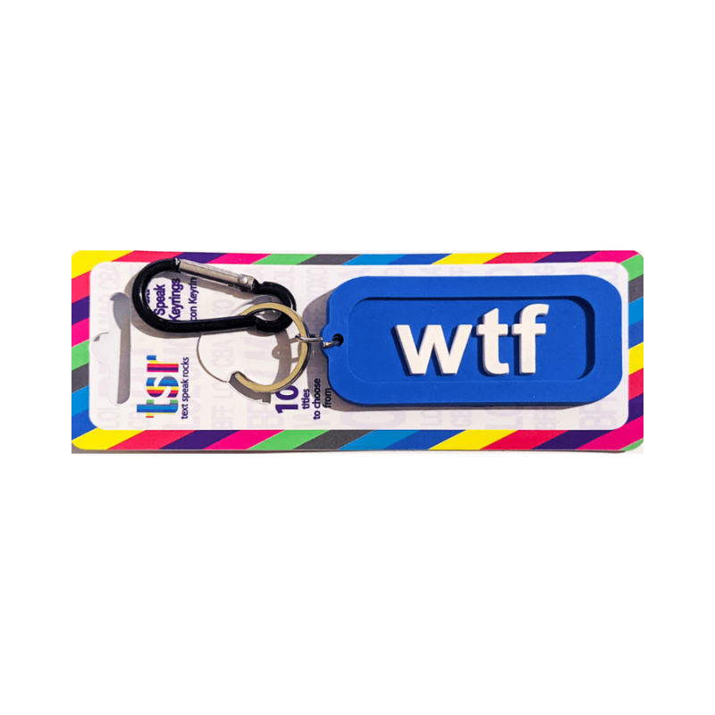 WTF Keyring Luggage Tag